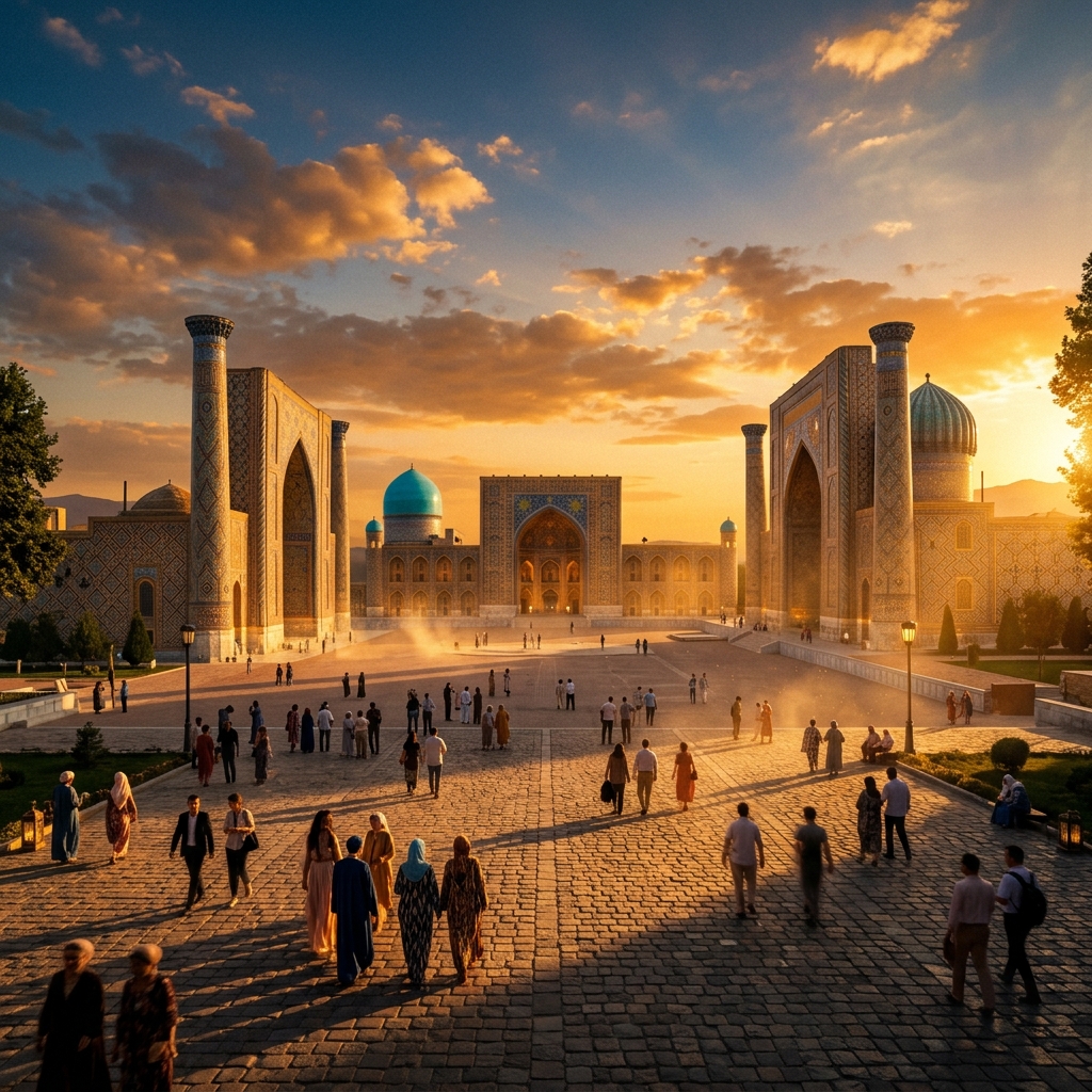 Samarkand Registan Square Luxury Travel